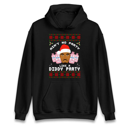 Funny Diddy Party Christmas Ugly Xmas Style Jumper, Adults Humour Xmas Hoodie, Christmas Offensive Tee Shirt