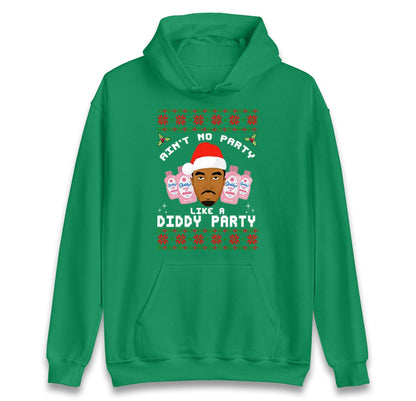 Funny Diddy Party Christmas Ugly Xmas Style Jumper, Adults Humour Xmas Hoodie, Christmas Offensive Tee Shirt