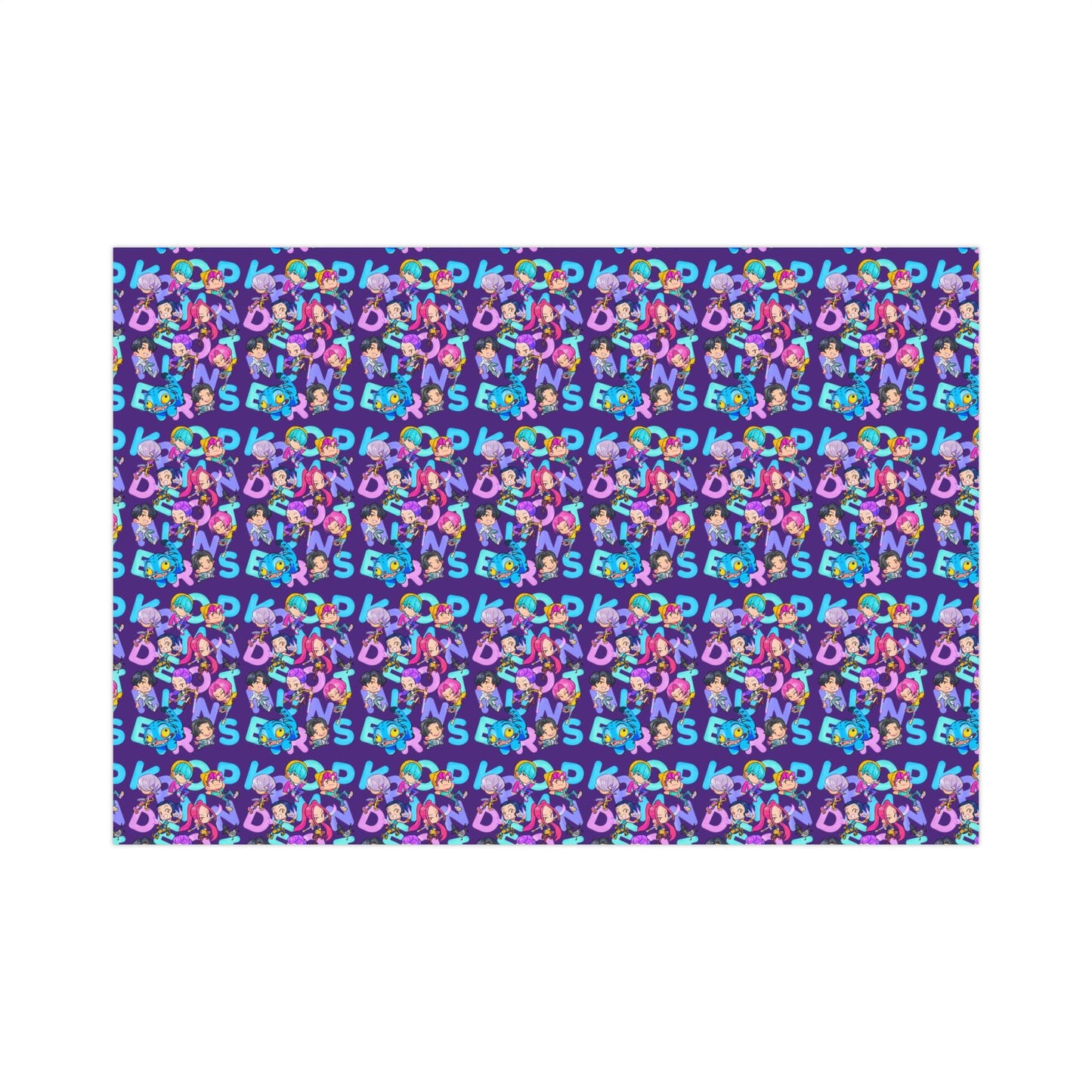 KPOP Demon Hunters Christmas Wrapping Paper | Huntrix and Saja Boys | Vibrant Gift Wrap Paper, Fun Present Wrapping Paper for Birthdays