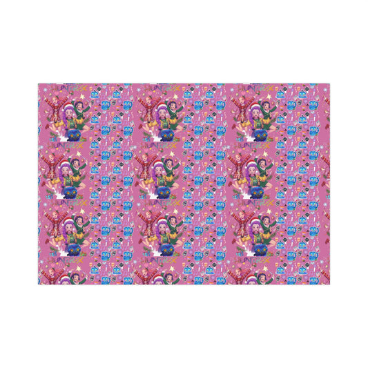 KPOP Demon Hunter Wrapping Paper, Holiday Gift Wrap for Huntrix Fans, Saja Boys Christmas Wrapping, DERPY TIGER Design, Wrapping Paper Rolls