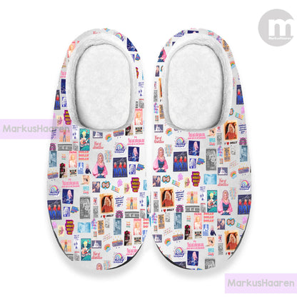 Personalized Name Dolly Parton Music 3D All Over Printed Slipper, Winter Slipper, Cotton Slipper, Custom Rubber Slipper, Christmas Slippers