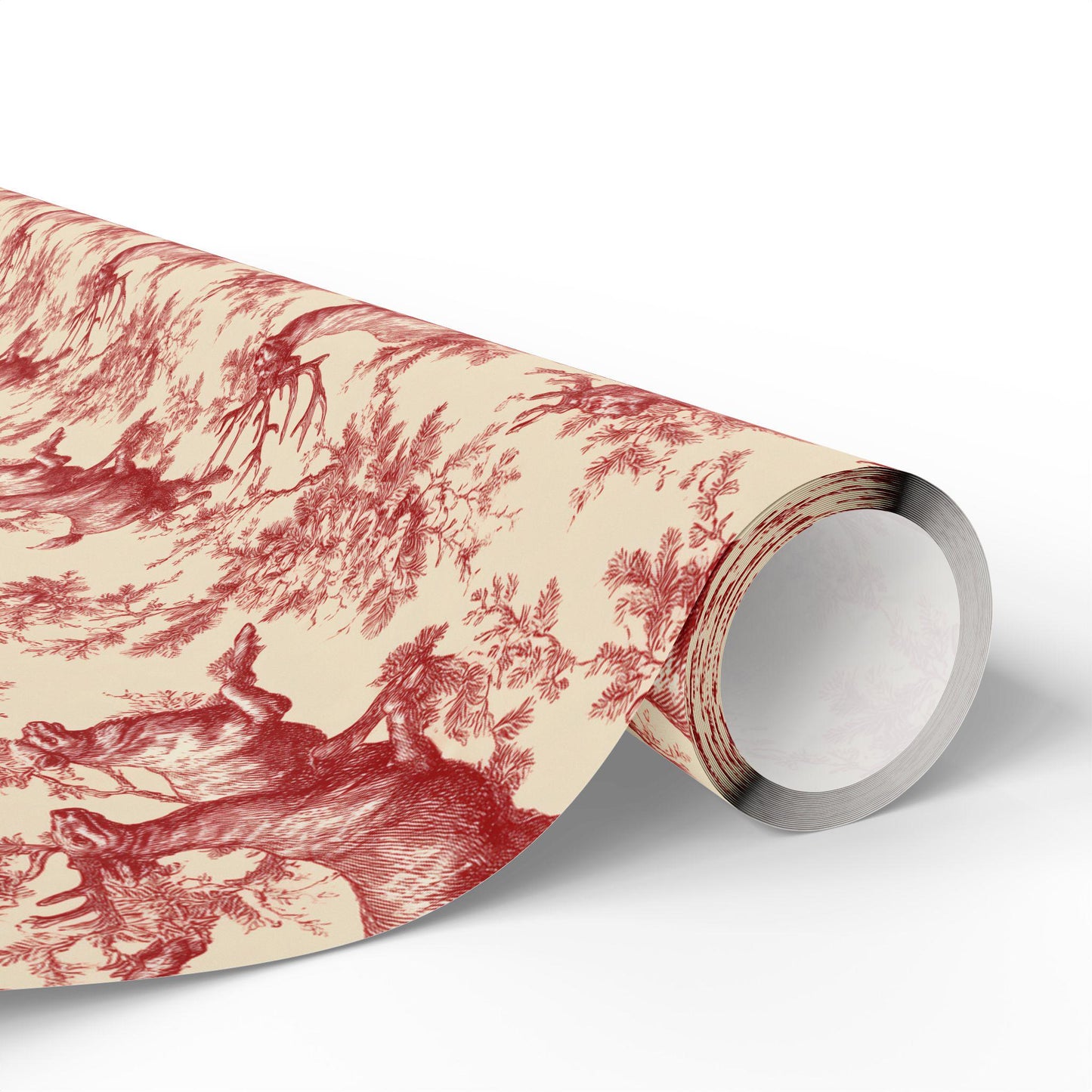 Vintage Christmas Toile Gift Wrap Holiday Gift Wrapping Paper Roll Christmas Gift Wrap Xmas Christmas Vintage Victorian Roll Gift Wrap Paper