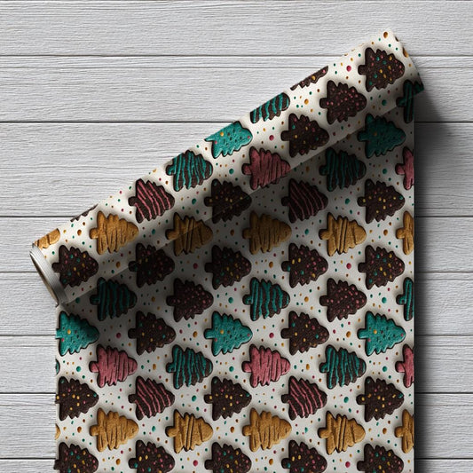 Colorful Christmas Cookie Wrapping Paper: Perfect of Cookie Lovers, Parties, Celebrations, Gift Wrapping Paper and Unique X-mas paper