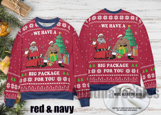 American Santa Barry Wood Christmas Sweater, Santa Barry Wood Funny Sweater for Family, Barry Wood Christmas Ugly Sweater