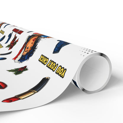 Female Pop Art Christmas Wrapping Paper - Perfect for Women gifting, Birthdays, Parties, Gift Wrap, and Celebrations, Unique Gift Giving