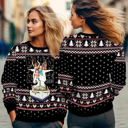 Step Brothers Boats n Hoes Ugly Christmas Sweater Brennan Huff Dale Doback Ugly Sweater Step Brothers Sweatshirt Christmas Gift 71