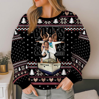 Step Brothers Boats n Hoes Ugly Christmas Sweater Brennan Huff Dale Doback Ugly Sweater Step Brothers Sweatshirt Christmas Gift 71