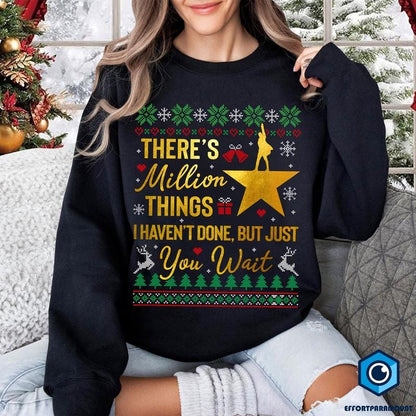 Hamilton Musical Ugly Christmas Shirt, Alexander Hamilton Sweatshirt, Hamilton Musical Holiday Christmas Ugly Sweater, Christmas Xmas Gifts