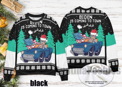 Joe Biden Ugly Christmas Sweater, Happy Easter Funny Xmas Ugly Christmas Sweater, Joe Ugly Sweater Xmas, Gift For Men Women
