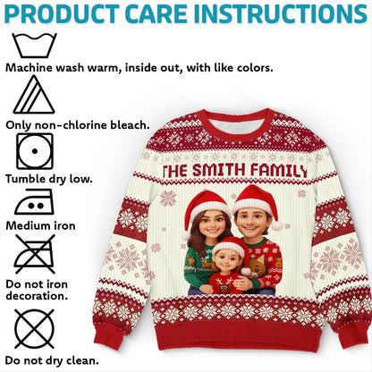 Baby Jane Christmas Ugly Sweater: Acrylic Wool Blend Holiday Sweatshirt