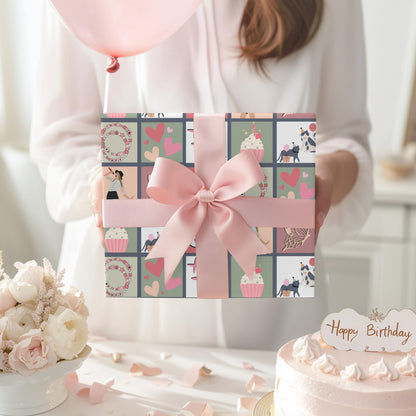 Taylor Birthday Gift Wrap: Pop Star Theme, Matte or Satin Finish