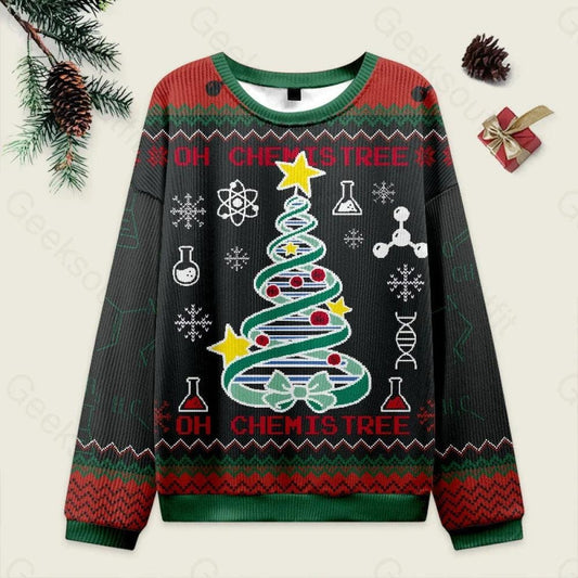 Oh, Chemistree Science Ugly Christmas Sweater, Chemist Lover Xmas Sweatshirt, Christmas Gift For Him Or Her, Merry Christmas Sweater