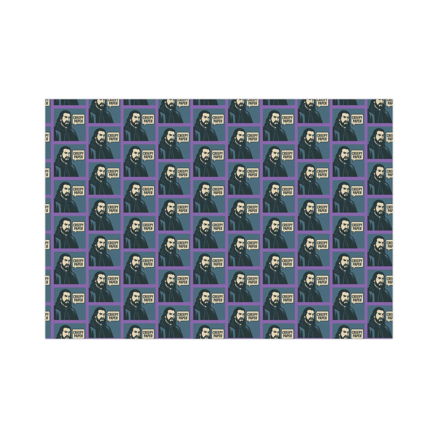 Creepy Paper Wrapping Paper, Nandor from What we do in the Shadows Show, Gift Wrap for Fans, Halloween Decor, Unique Gift Wrap Sheets