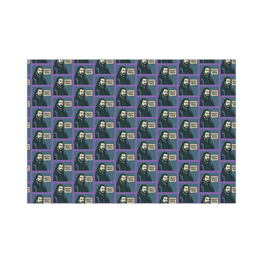 Creepy Paper Wrapping Paper, Nandor from What we do in the Shadows Show, Gift Wrap for Fans, Halloween Decor, Unique Gift Wrap Sheets