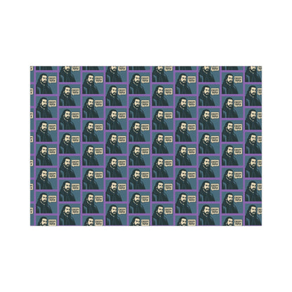 Creepy Paper Wrapping Paper, Nandor from What we do in the Shadows Show, Gift Wrap for Fans, Halloween Decor, Unique Gift Wrap Sheets