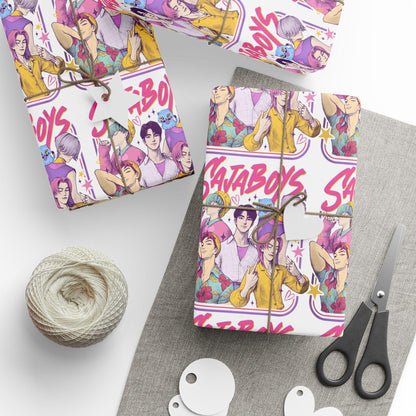 K-Pop Boy Group Wrapping Paper: Anime Style Gift Wrap