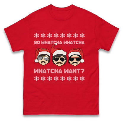 Funny Whatcha Want Christmas Jumper, Cool Retro Xmas Hoodie, Funky Holiday Party T Shirt, Humorous Festive Gift Sweatshirt