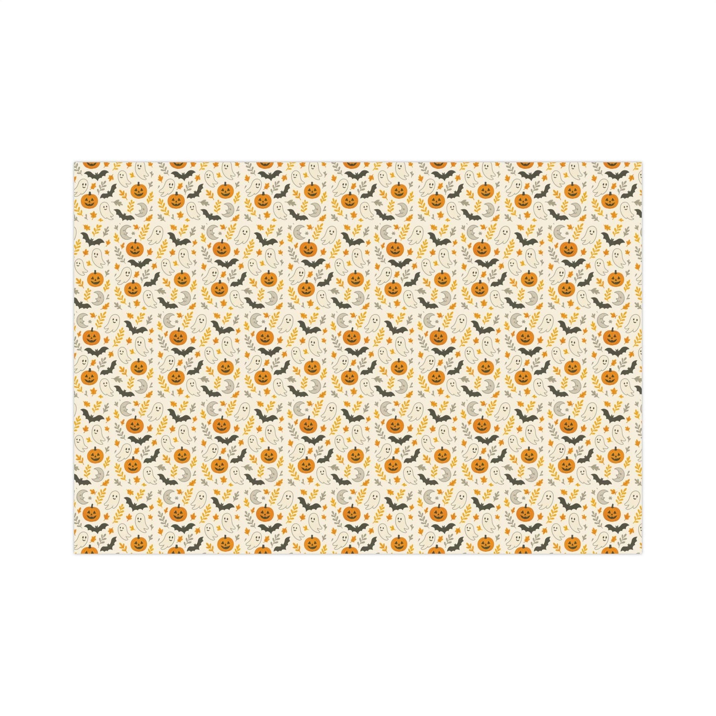 Gift Wrap Papers, Halloween Gift Wrap, Festive Wrapping Paper, Spooky Present Wrap, Cute Halloween Pattern, Gift Packaging