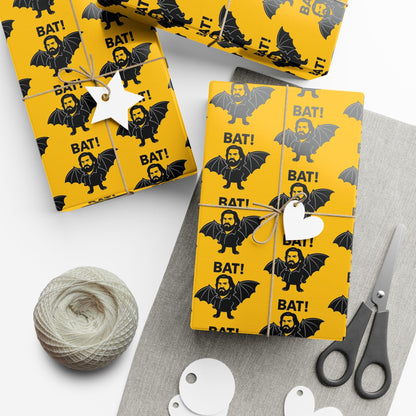 Wrapping Paper, Lazlo What We Do In The Shadows Quote BAT! Gift Wrap Papers, Funny Gift Wrap, Halloween Wrapping Paper, Pop Culture Gift