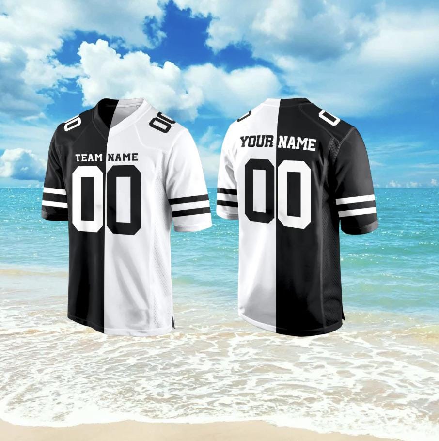 Stitched Jersey, Custom Split Football Jersey,Custom Team House Divided Jersey For Any Team,Custom Football Jersey,Personalized football