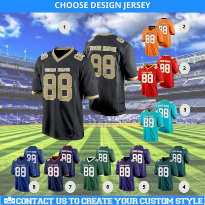 All Stitched Jersey, Custom Football Jersey, Stitched Name Number, embroidered jersey, Personalize Fans jersey, Stitched Jersey,Gift for Men