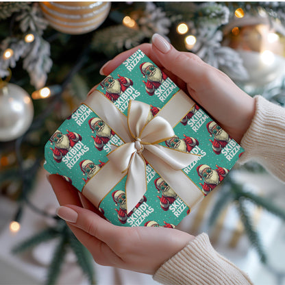 Skibidi Rizzmas Santa Wrapping Paper - Funny Christmas Gift Wrap
