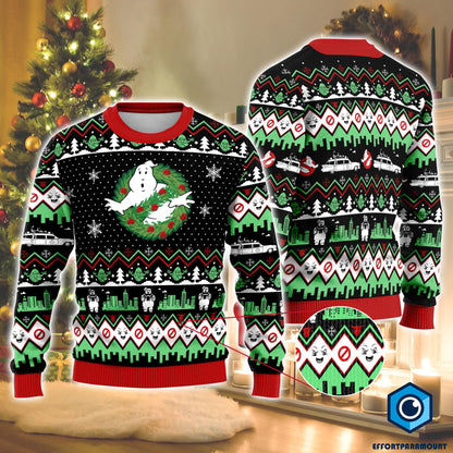 Ghostbusters Ugly Christmas Sweater, Ghostbusters Christmas Crewneck Sweater, Bustin Sweater,Christmas Sweater, Christmas Party