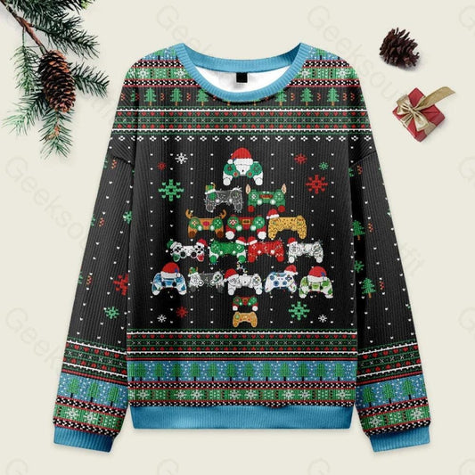 Christmas Gamer Ugly Xmas Sweater, Holiday Game Controller Sweatshirt, Festive Gaming Tee Santa Controller Ugly Sweater, Gamer Shirt Gift