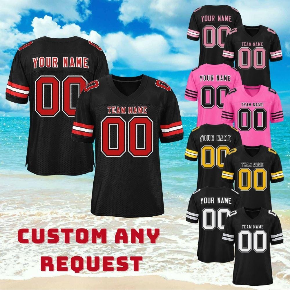All Stitched Jersey, Custom Football Jersey, Stitched Name Number, embroidered jersey, Personalize Fans jersey, Stitched Jersey,Gift for Men