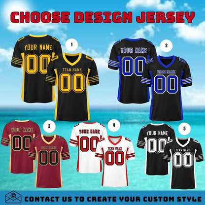 All Stitched Jersey, Custom Football Jersey, Stitched Name Number, embroidered jersey, Personalize Fans jersey, Stitched Jersey,Gift for Men