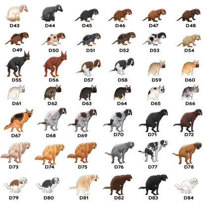 Personalized Funny Pooping Dog Christmas Ugly Sweatshirt, Gift for Dog Lovers, Holiday Sweatshirt, Christmas Gift, Funny Xmas Gift