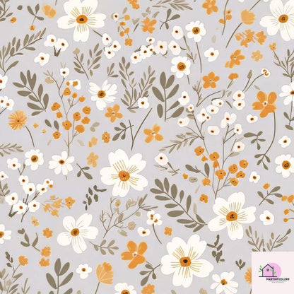 Scandinavian Floral Wrapping Paper: Recycled Art Paper, Autumn Harvest