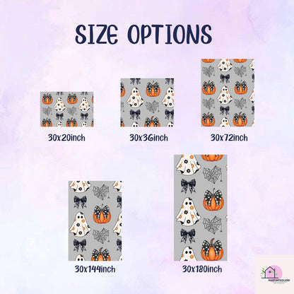 Pumpkin Ghost Halloween Wrapping Paper: Recycled Gingham Print