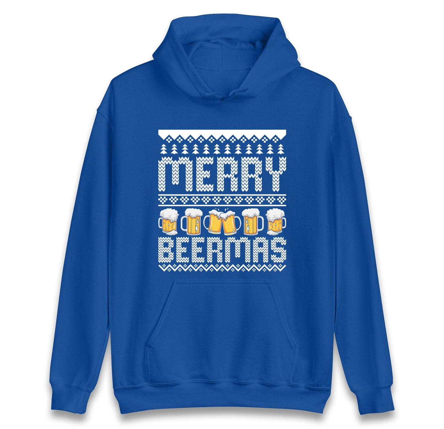 Funny Ugly Christmas Jumper Merry Beermas Beer Lover, Funny Xmas Drinking Hoodie, Alcohol Party Christmas T Shirt, Festive Beer Gift Top