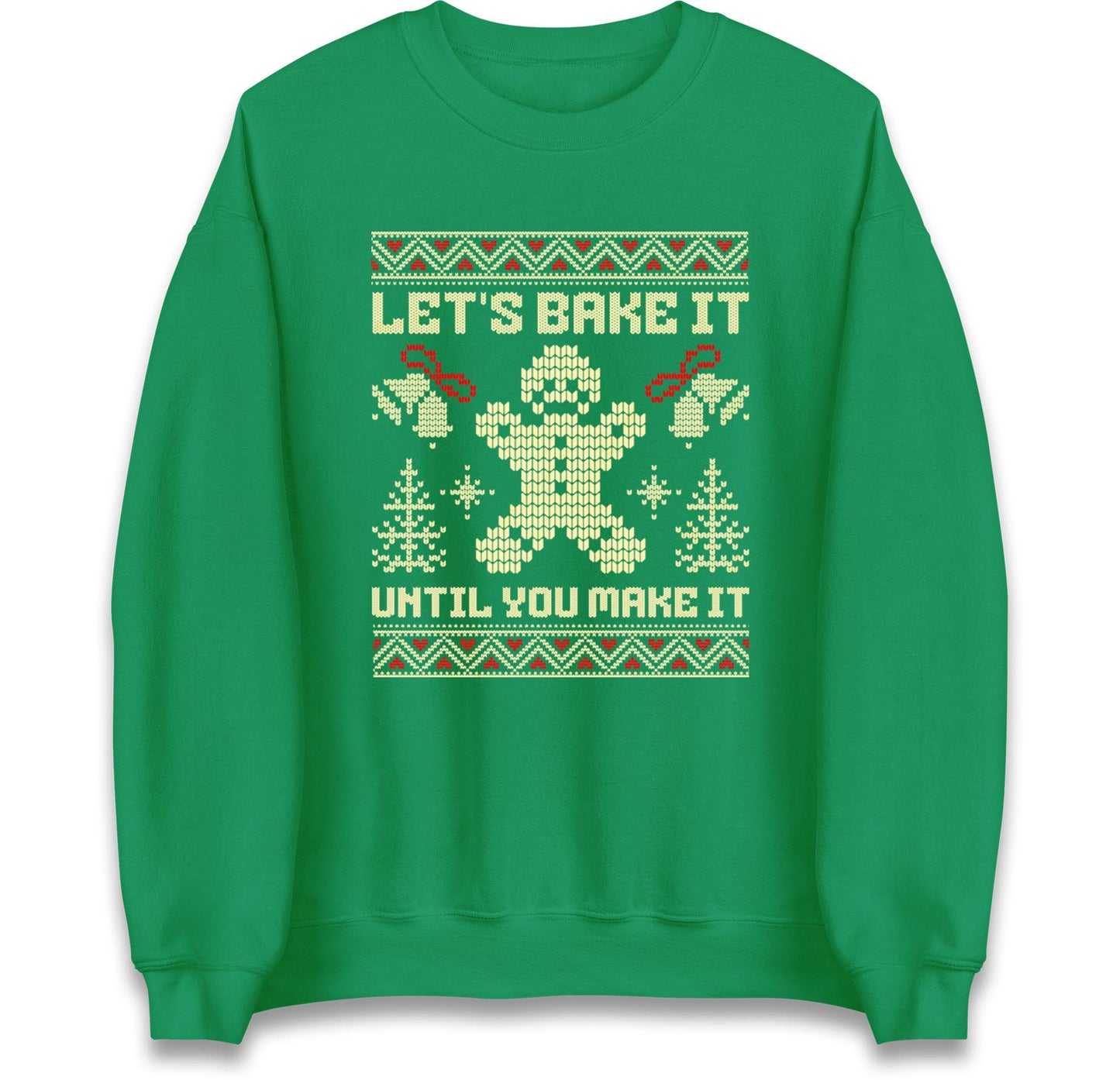 Funny Ugly Christmas Jumper Let’s Bake It Until You Make It, Funny Xmas Gingerbread Hoodie, Holiday Baking T Shirt, Festive Gift Top