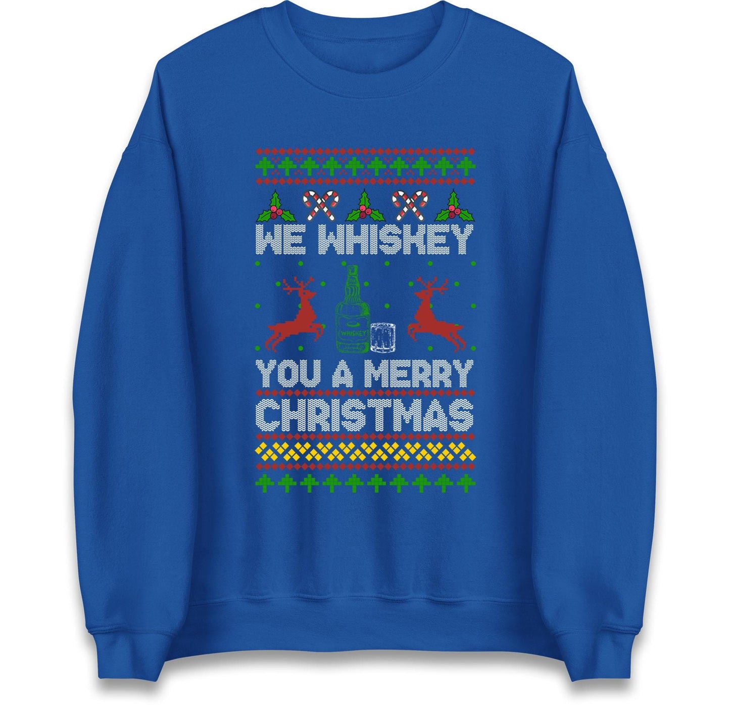 Funny Ugly Christmas Jumper We Whiskey You A Merry Christmas, Funny Xmas Santa Hoodie, Adventure Christmas T Shirt, Festive Gift Top
