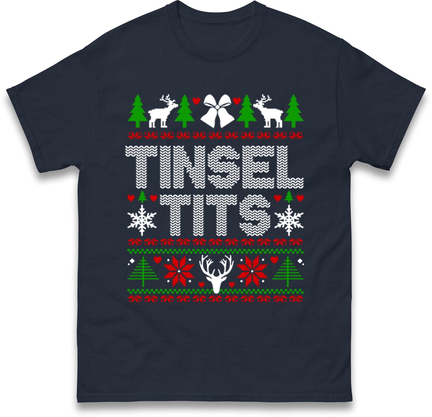Funny Rude Christmas Jumper Tinsel T*ts, Funny Xmas Santa Hoodie, Adventure Christmas T Shirt, Festive Gift Top