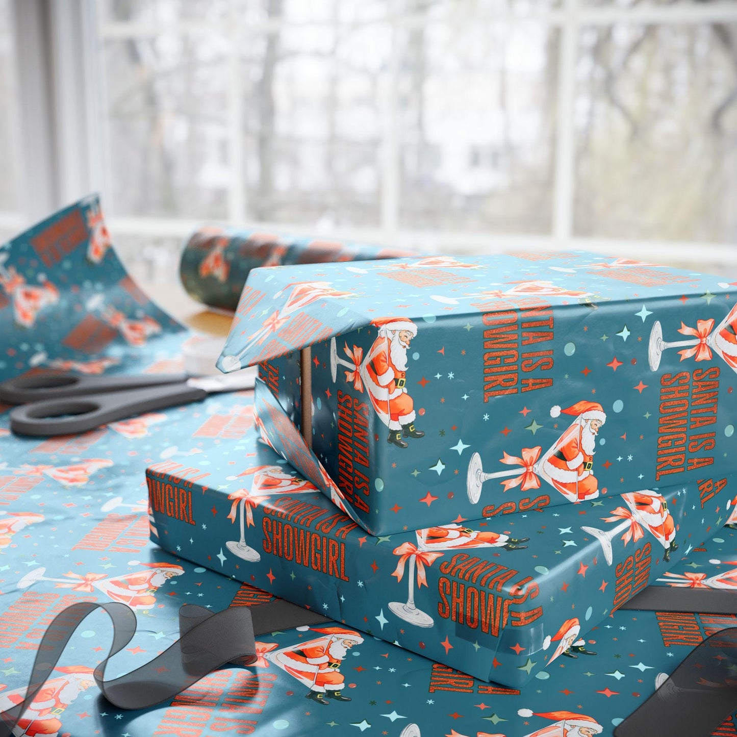 Showgirl Gift Wrapping Papers - Christmas Gift Wrap - Xmas Showgirl Holiday Gift, Tswift Gift Idea