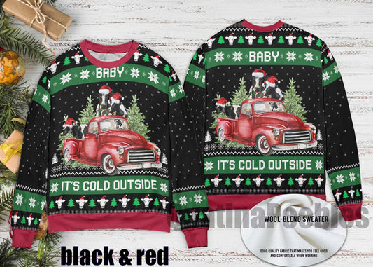 Baby It’s Cold Outside Funny Cow Ugly Christmas Sweater, Baby It’s Cold Outside  Ugly Christmas Sweater,  Xmas Sweater, Gift For Men Women