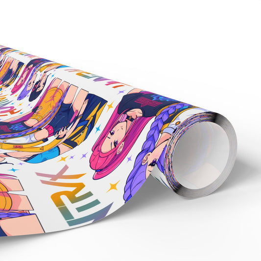 K-Pop Demon Hunter Wrapping Paper | Colorful Pop Star Gift Wrap | Korean Pop Aesthetic Gift Wrap for Birthdays, Fans & Holidays