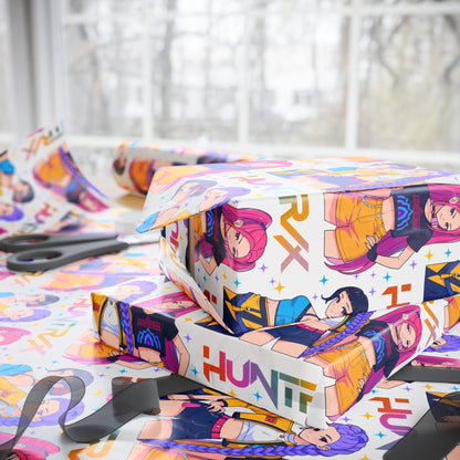 K-Pop Demon Hunter Wrapping Paper | Colorful Pop Star Gift Wrap | Korean Pop Aesthetic Gift Wrap for Birthdays, Fans & Holidays