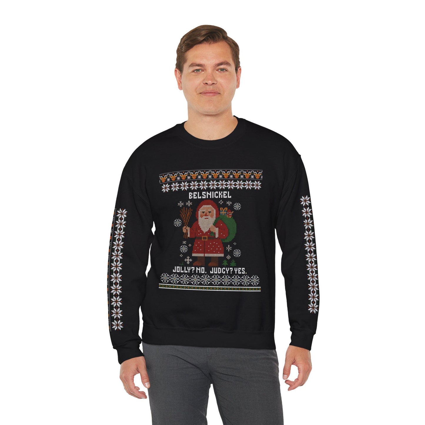 Belsnickel Ugly Christmas Sweatshirt, Unisex Christmas Sweatshirt, Holiday Apparel, Jolly Sweatshirt, Ugly Christmas Alternative