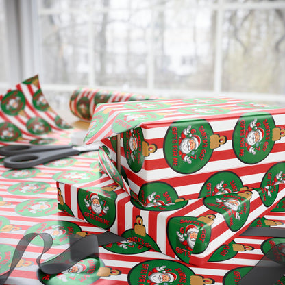 Santa 67 Wrapping Papers, 67 Meme Funny Christmas Gift Wrap for Kids, Santa Brain Rot Funny Gift Idea, Holiday Wrapping Roll