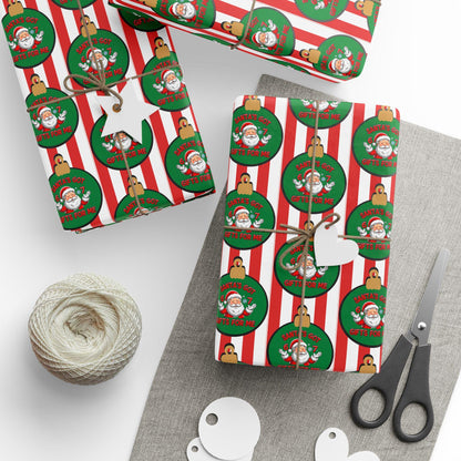 Santa 67 Wrapping Papers, 67 Meme Funny Christmas Gift Wrap for Kids, Santa Brain Rot Funny Gift Idea, Holiday Wrapping Roll