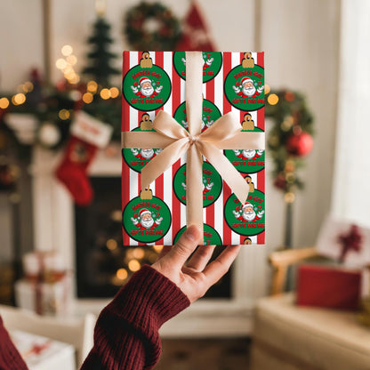 Santa 67 Wrapping Papers, 67 Meme Funny Christmas Gift Wrap for Kids, Santa Brain Rot Funny Gift Idea, Holiday Wrapping Roll
