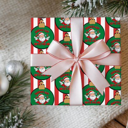 Santa 67 Wrapping Papers, 67 Meme Funny Christmas Gift Wrap for Kids, Santa Brain Rot Funny Gift Idea, Holiday Wrapping Roll