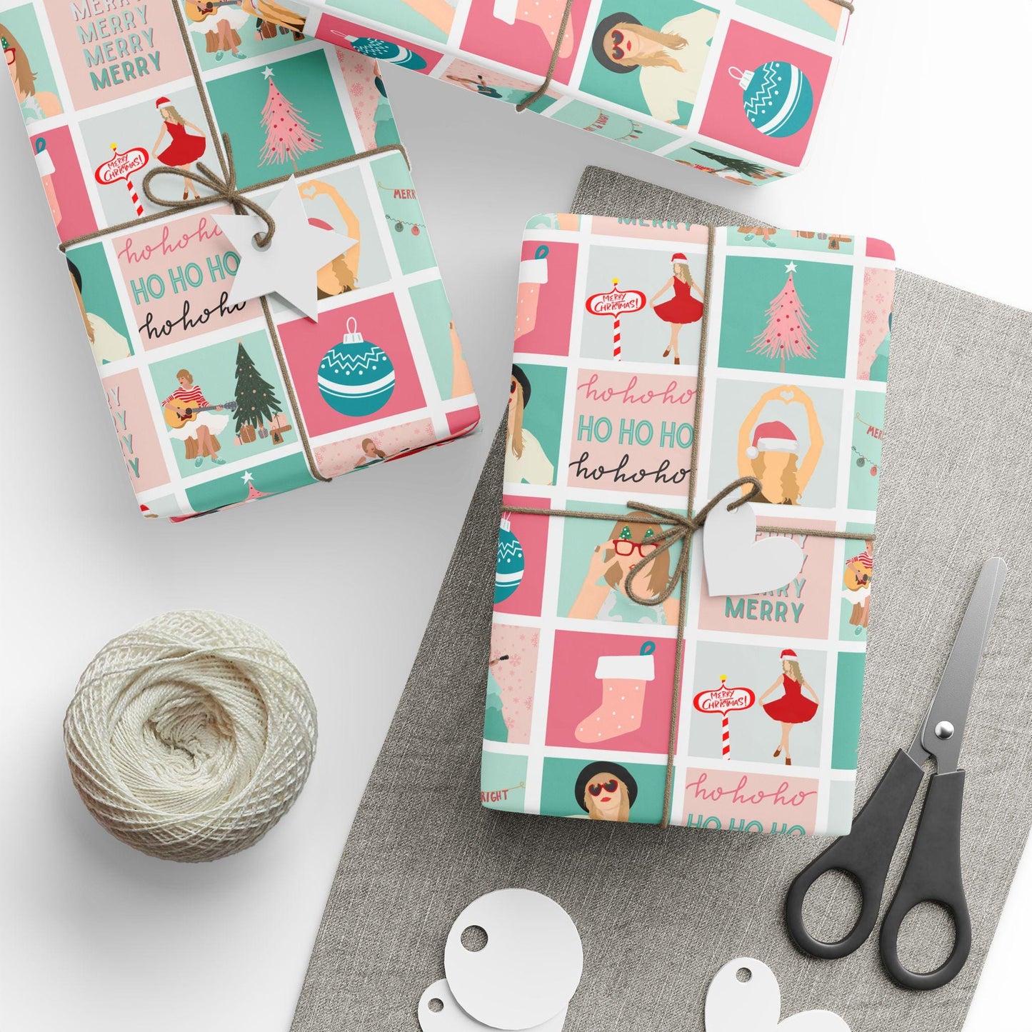 Christmas Taylor Gift Wrapping Paper: Holiday Xmas Gift Wrap, Swift Shipping