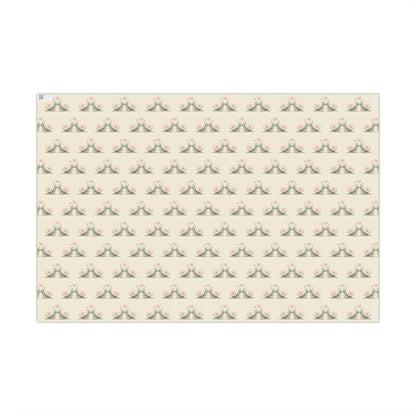 Cute Snail Valentine's Day Gift Wrap Sheets, Love Hearts Print, Romantic Present Wrapping Paper, Snail Sout Mates