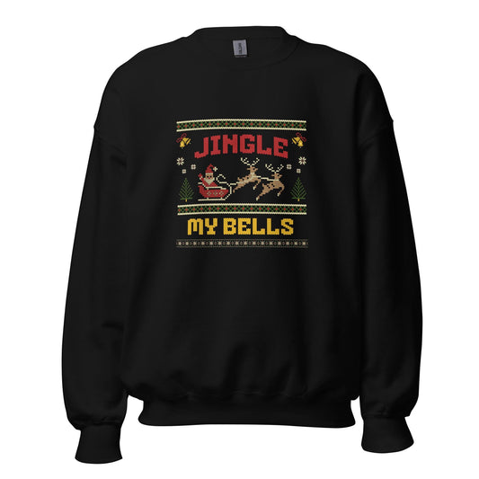 Jingle My Bells Funny Christmas Jumper | Ugly Xmas | Unisex Holiday Sweatshirt Hoodie | Rude Drinking Festive Party Outfit