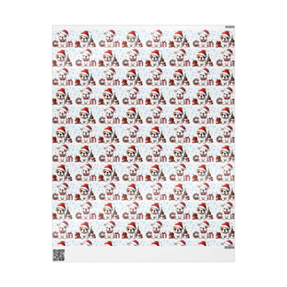 Bulldog Lovers Wrapping Papers, Christmas Gift Wrap, Cute Dog Holiday Present, Pet Owner Festive Paper, Animal Lover Xmas Decoration